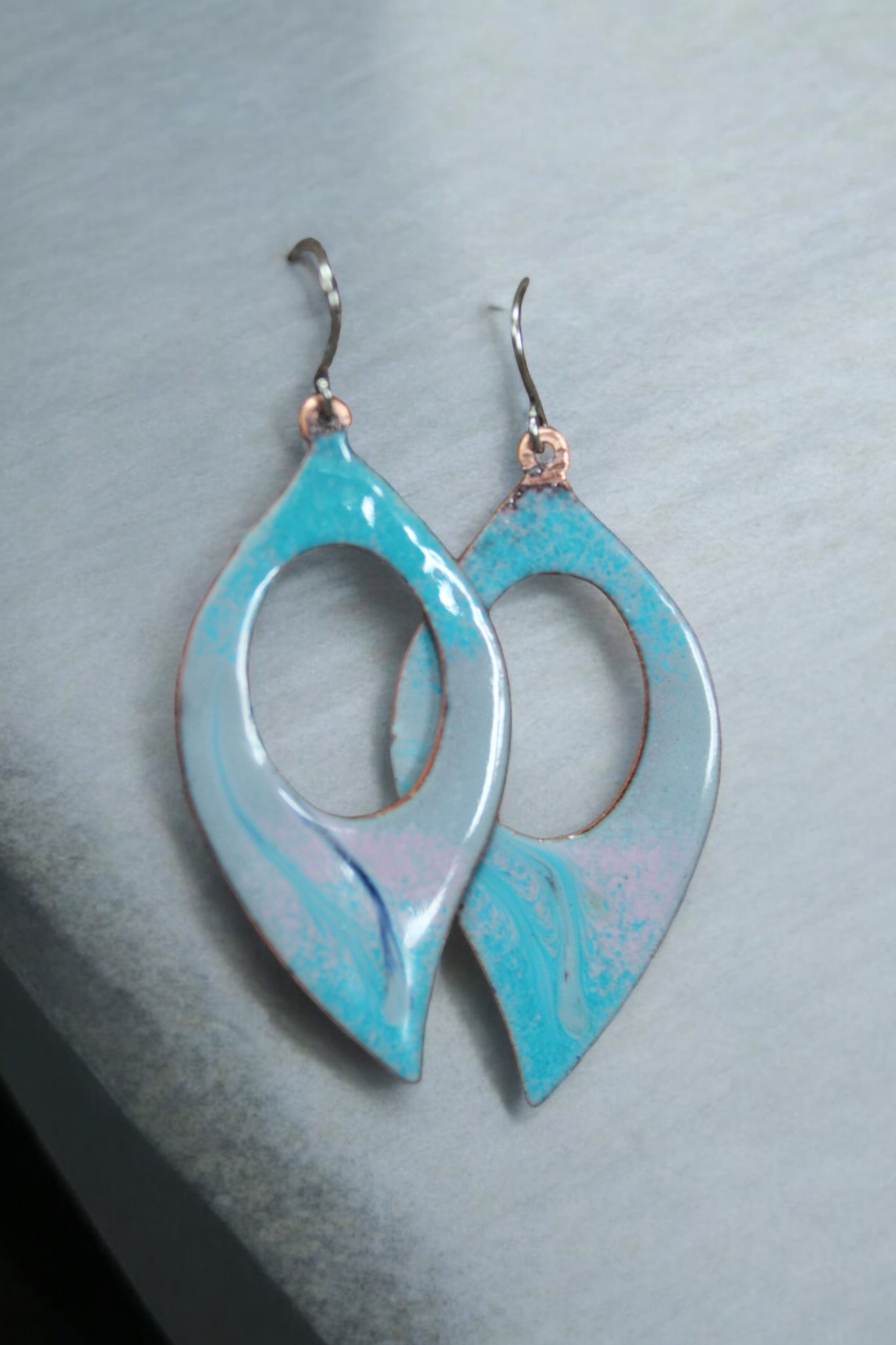 Flower Petal Hoop Earrings