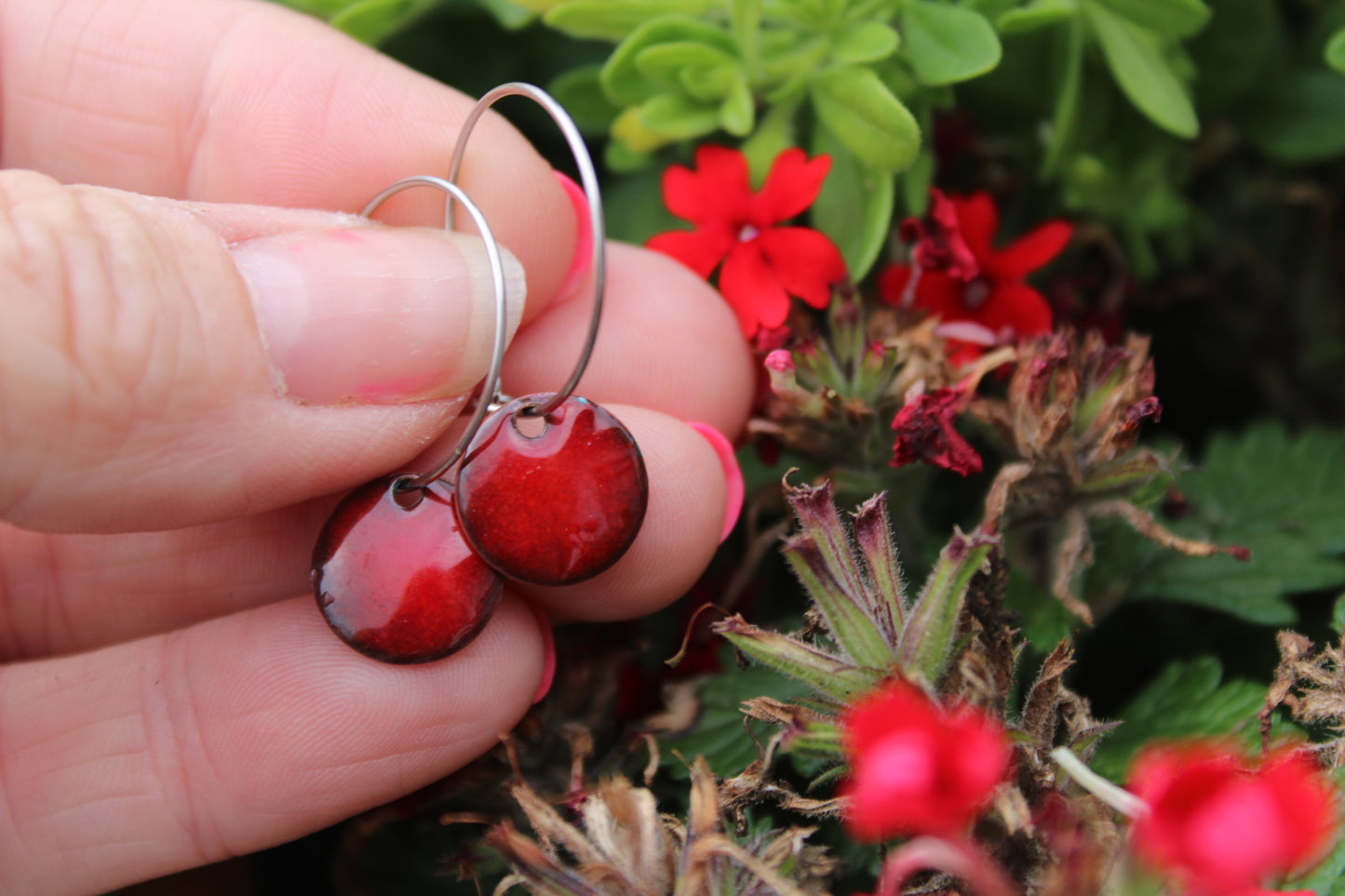 Teeny Tiny Domed Earrings