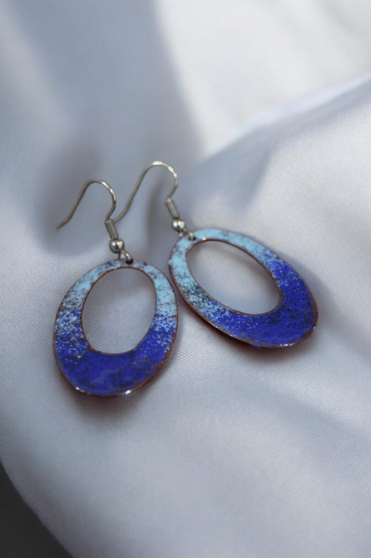 Blue Blend Hoops