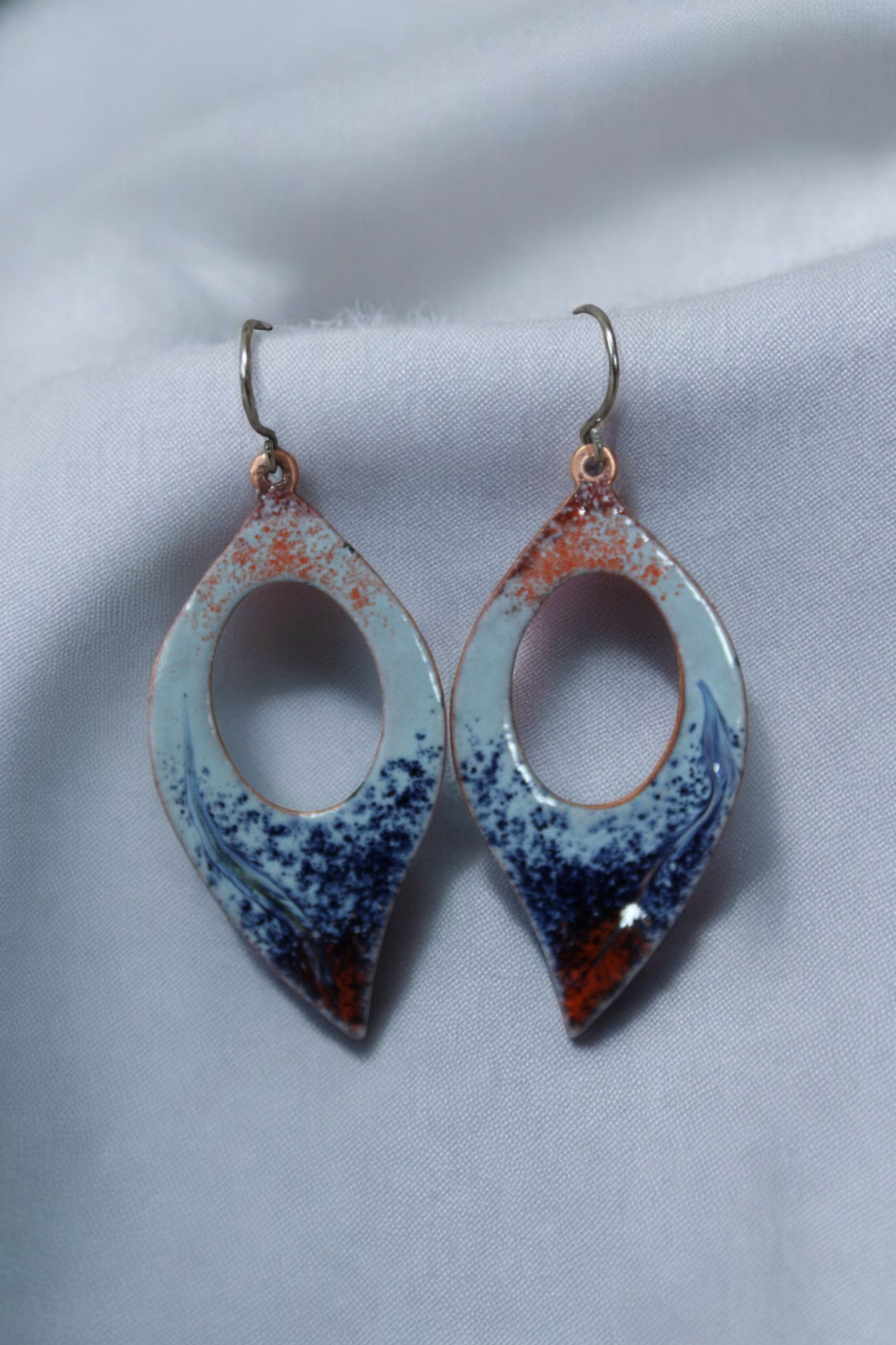 Flower Petal Hoop Earrings