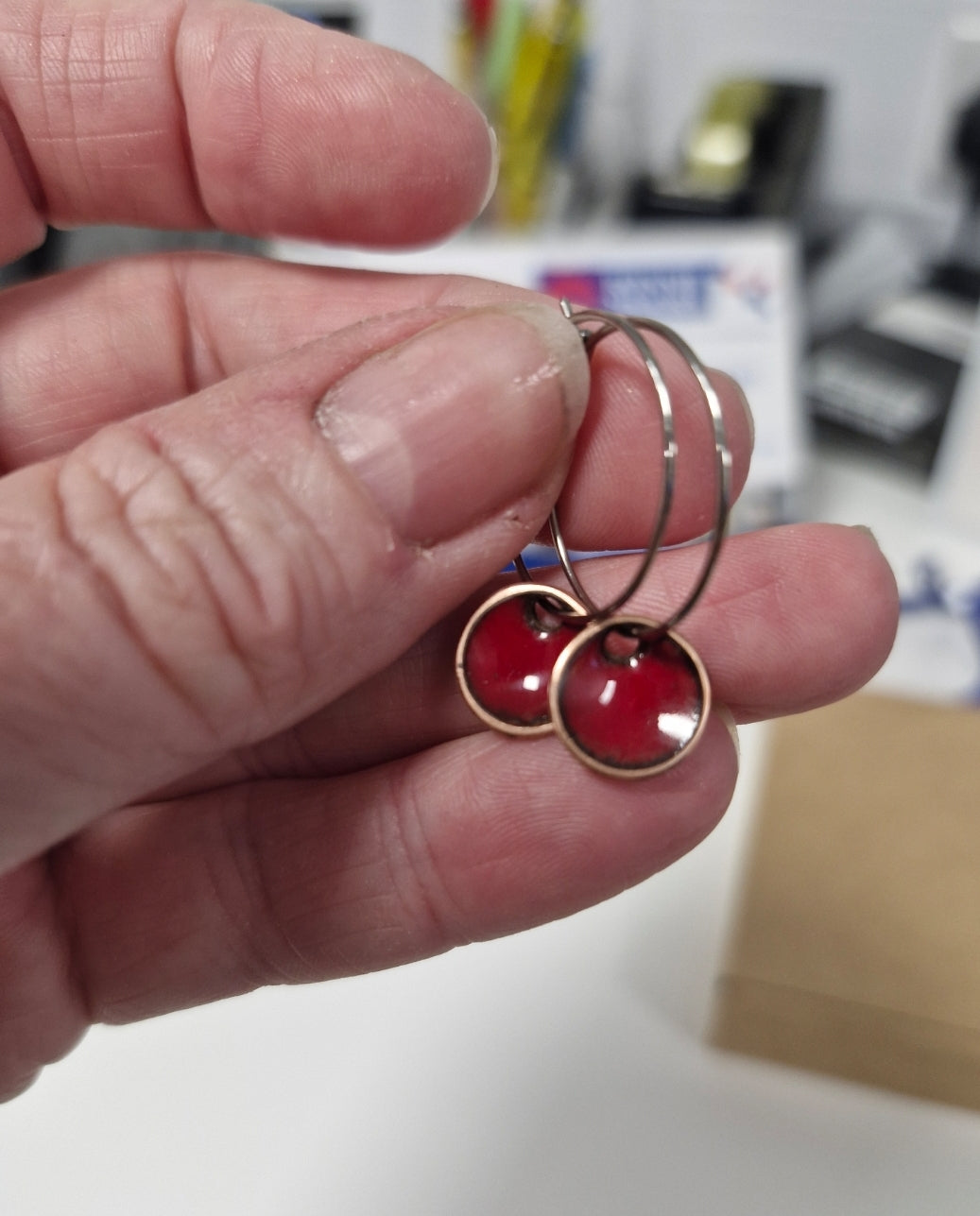 Teeny Tiny Domed Earrings