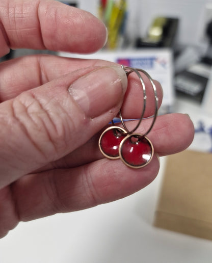 Teeny Tiny Domed Earrings