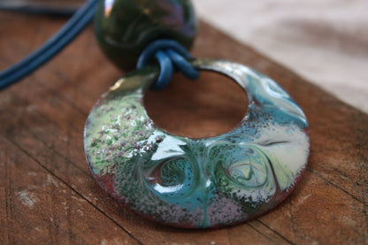 Sombra de Olivo (Olive Shade)
Forrest Greens Copper necklace – Boho Statement Jewellery Handmade in Ireland
