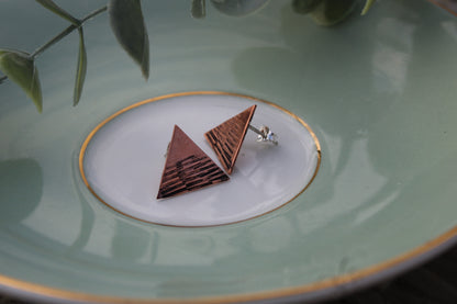 Copper Studs - Medb (Meabh)