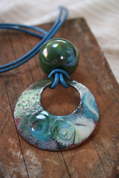 Sombra de Olivo (Olive Shade)
Forrest Greens Copper necklace – Boho Statement Jewellery Handmade in Ireland